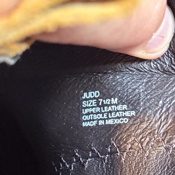 Matisse Judd Yellow Tan Suede Leather Western Ankle Boots Size 7.5 Women's - Picture 8 of 8